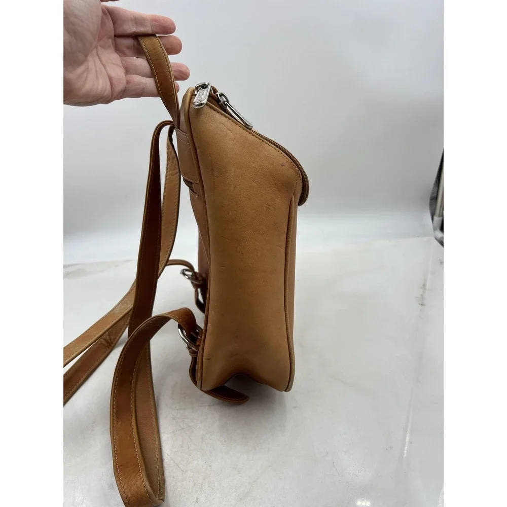 Piel Leather Backpack Purse Women's Tan Handmade in Columbia Genuine Leather